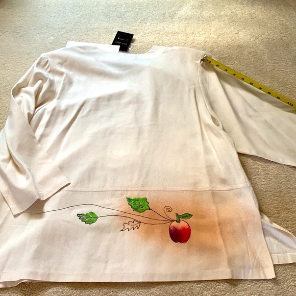 Bala Bala 100% silk 2 piece set hand air brushed with natural 4 pockets … - Picture 10 of 16